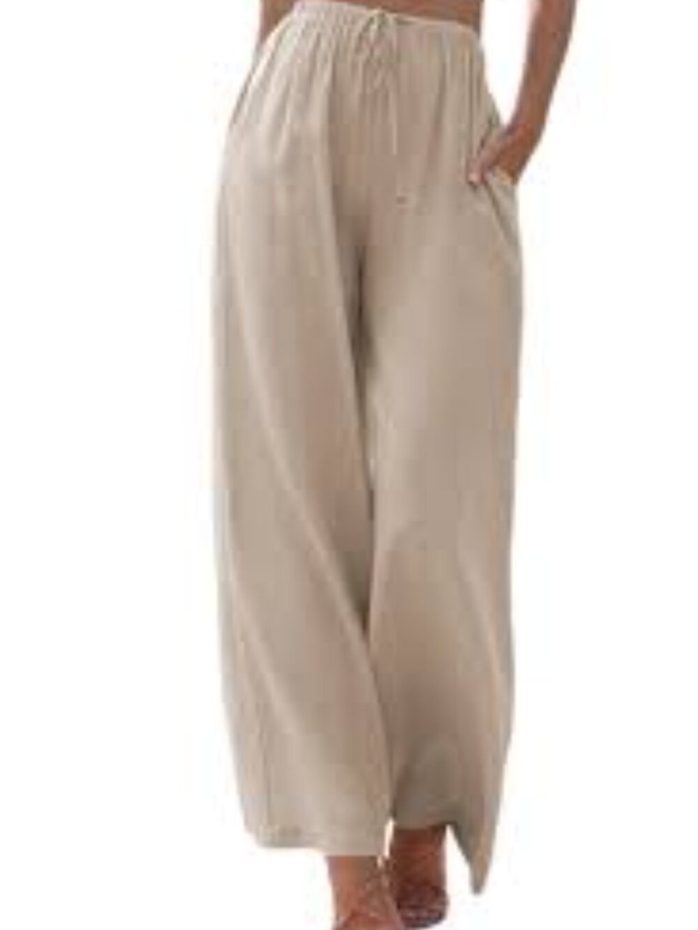 Blue Island Palm Tree Pants NWOT